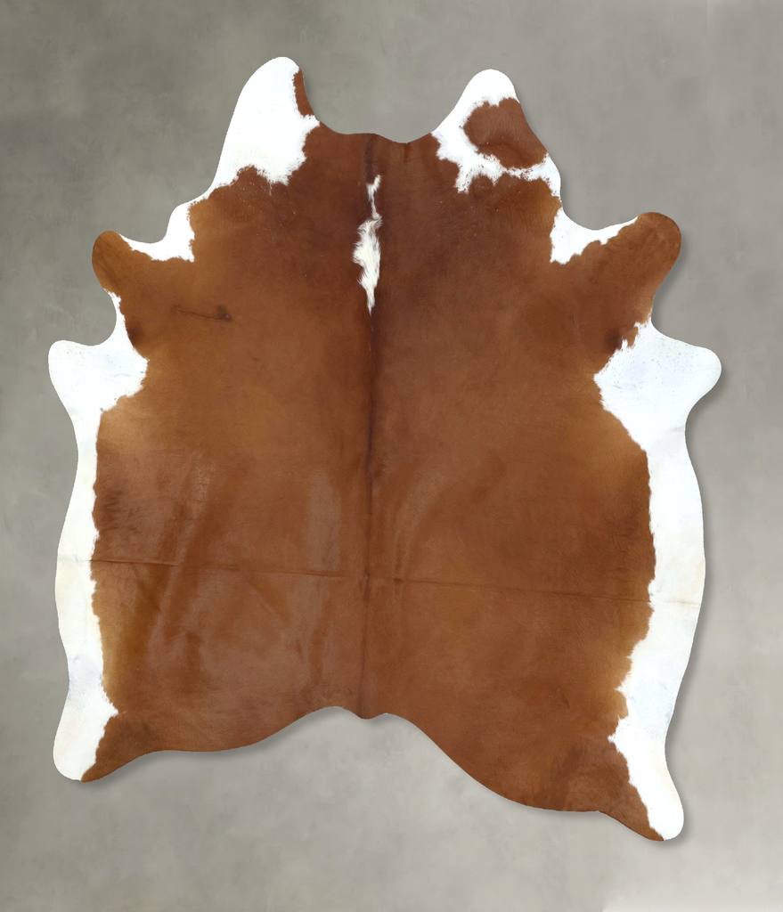 Hereford X-Large Brazilian Cowhide Rug 7'4"H x 6'0"W #B20656 by Hudson Hides