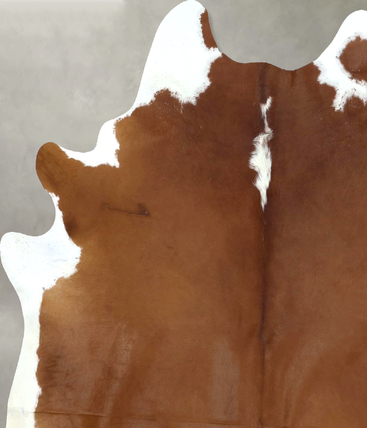 Hereford X-Large Brazilian Cowhide Rug 7'4"H x 6'0"W #B20656 by Hudson Hides