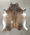 Grey with Beige XX-Large Brazilian Cowhide Rug 7'11