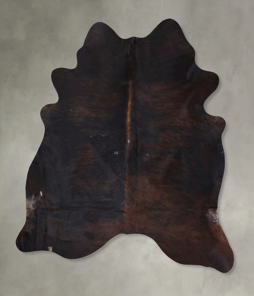 Dark Brindle XX-Large Brazilian Cowhide Rug 7'6"H x 6'9"W #B20660 by Hudson Hides