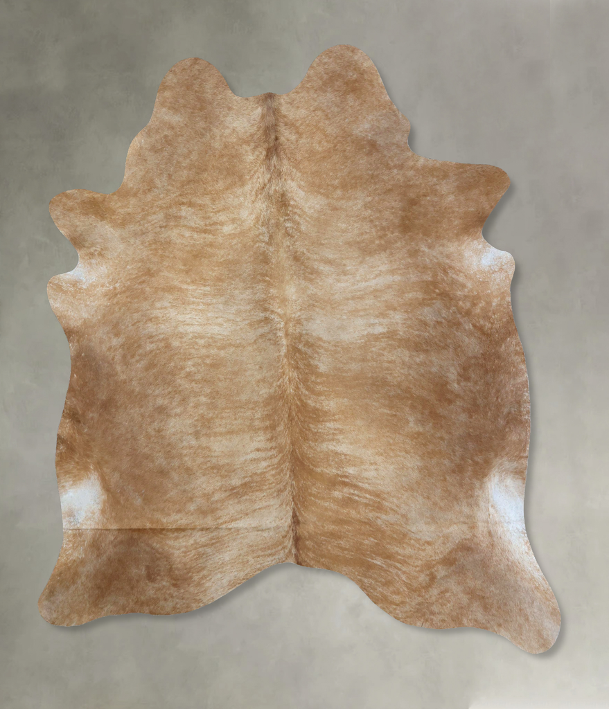 Light Caramel X-Large Brazilian Cowhide Rug 7'4"H x 5'11"W #B20663 by Hudson Hides