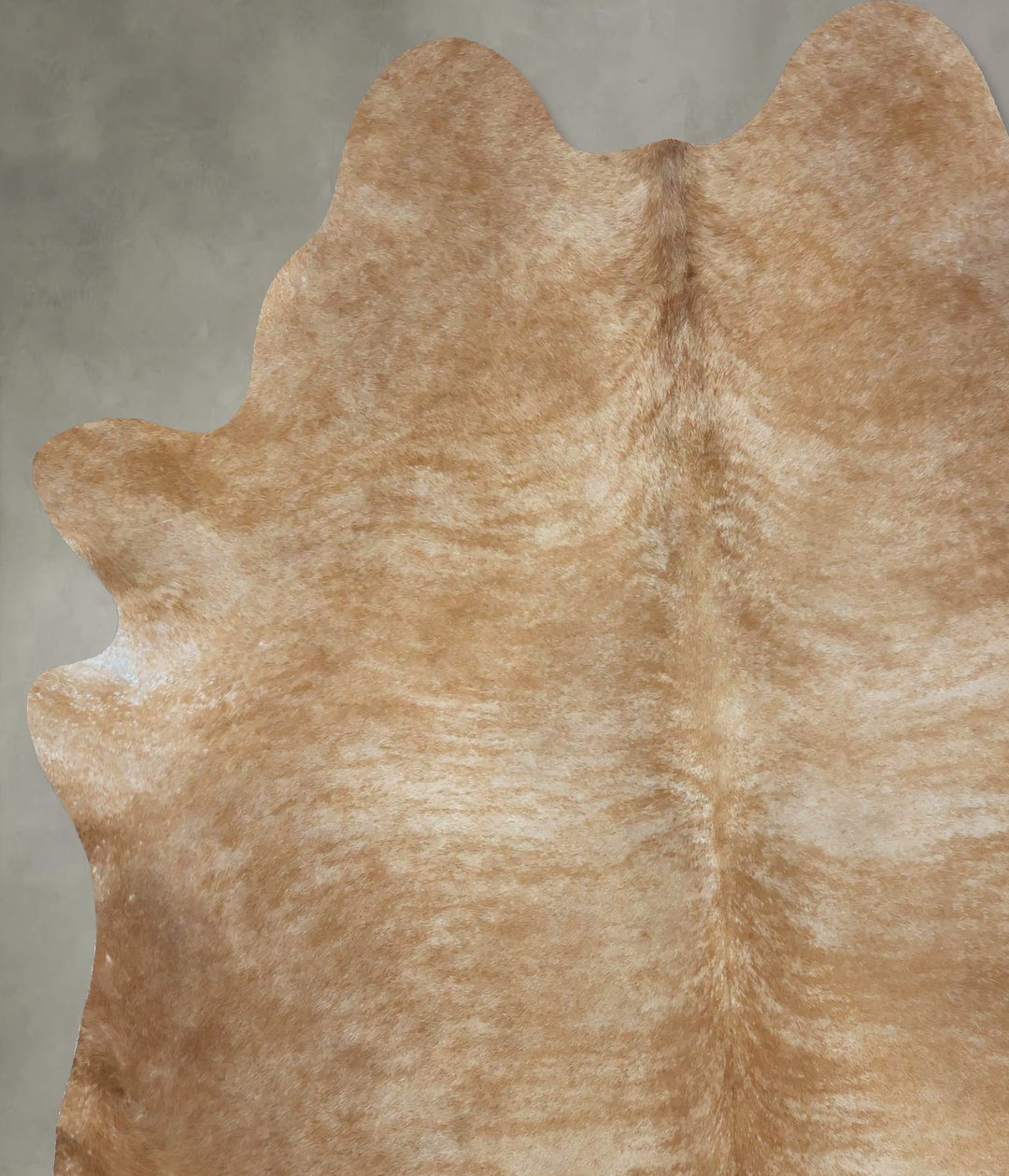 Light Caramel X-Large Brazilian Cowhide Rug 7'4"H x 5'11"W #B20663 by 