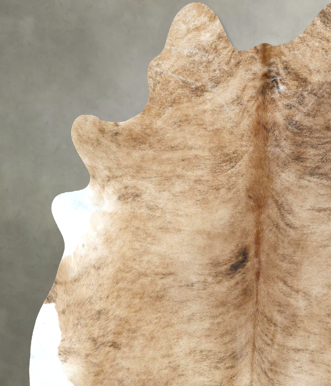 Light Brindle X-Large Brazilian Cowhide Rug 7'5"H x 6'9"W #B20664 by H