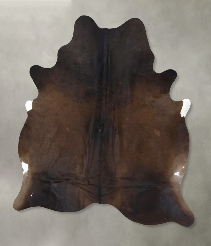 Chocolate XX-Large Brazilian Cowhide Rug 7'8"H x 6'7"W #B20668 by Hudson Hides