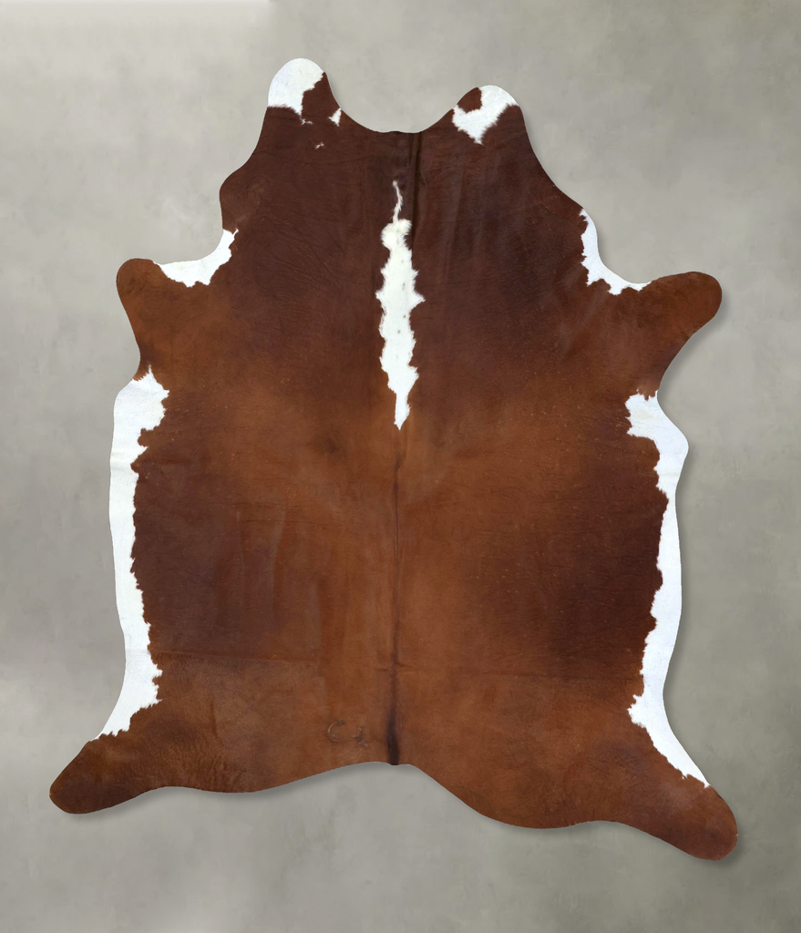 Hereford XX-Large Brazilian Cowhide Rug 8'9"H x 7'1"W #B20669 by Hudson Hides