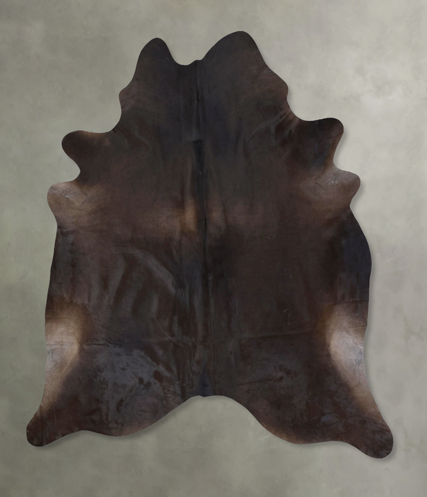 Chocolate XX-Large Brazilian Cowhide Rug 8'3"H x 7'1"W #B20672 by Hudson Hides