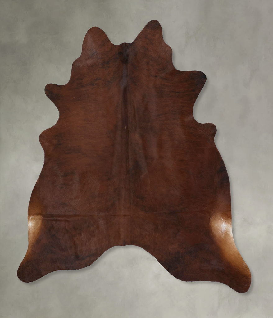 Medium Brindle XX-Large Brazilian Cowhide Rug 7'8"H x 6'10"W #B20675 by Hudson Hides