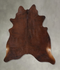 Medium Brindle XX-Large Brazilian Cowhide Rug 7'8