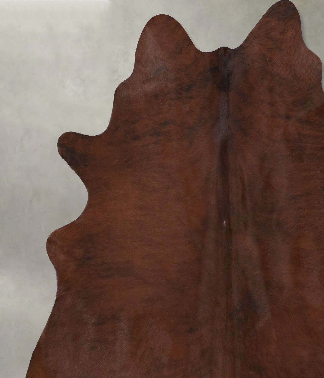 Medium Brindle XX-Large Brazilian Cowhide Rug 7'8"H x 6'10"W #B20675 b