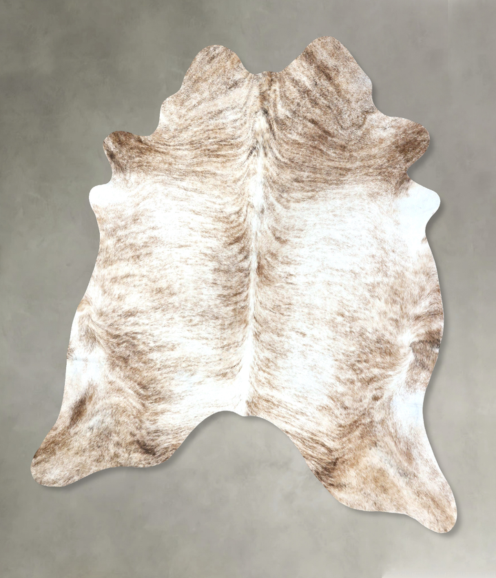 Light Brindle XX-Large Brazilian Cowhide Rug 8'1"H x 7'1"W #B20680 by Hudson Hides