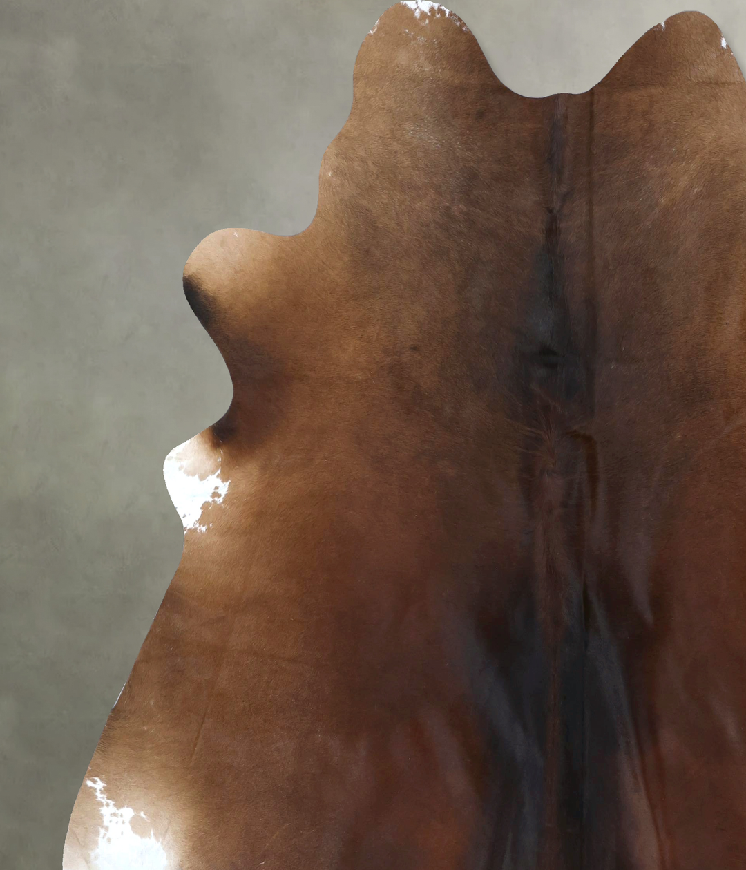 Warm Caramel XX-Large Brazilian Cowhide Rug 8'3"H x 7'6"W #B20683 by H