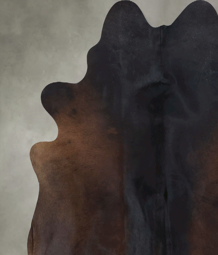 Chocolate X-Large Brazilian Cowhide Rug 7'0"H x 6'4"W #B20686 by Hudson Hides