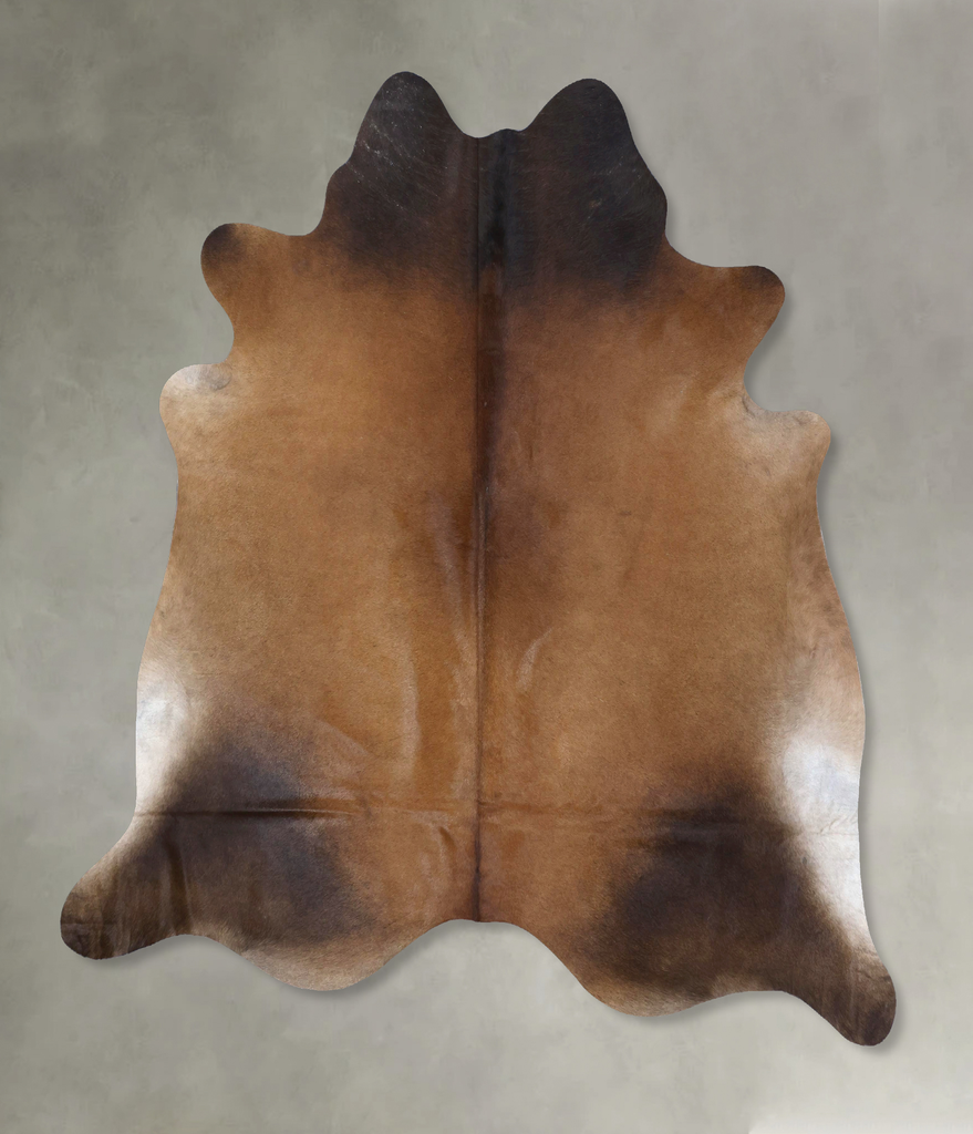 Warm Caramel XX-Large Brazilian Cowhide Rug 7'8"H x 7'0"W #B20691 by Hudson Hides
