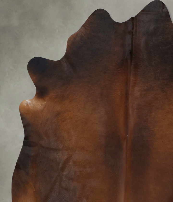 Warm Caramel XX-Large Brazilian Cowhide Rug 7'5"H x 6'10"W #B20693 by Hudson Hides