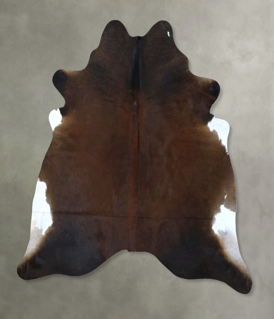 Warm Caramel XX-Large Brazilian Cowhide Rug 7'5"H x 7'0"W #B20694 by Hudson Hides