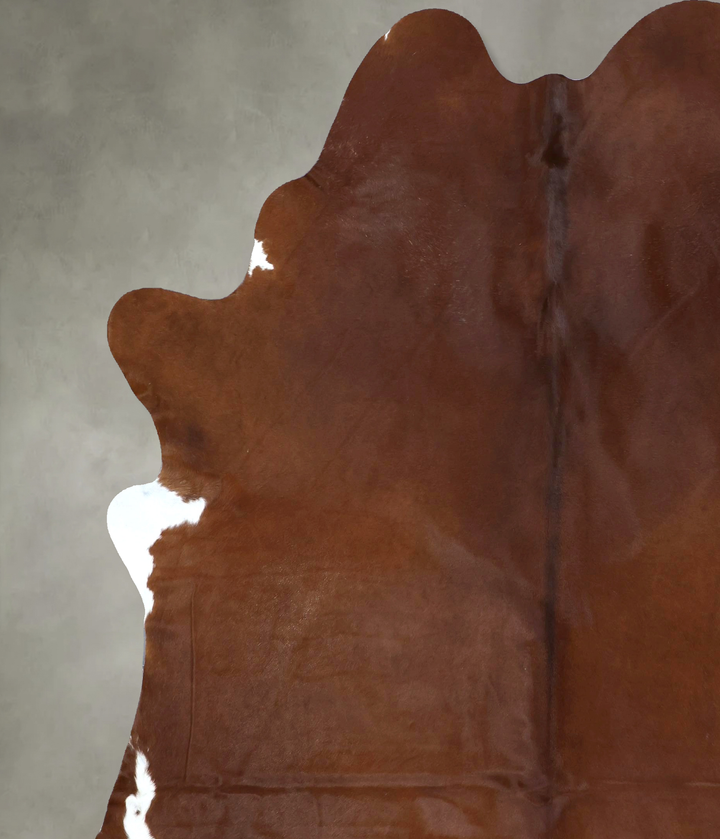 Solid Brown XX-Large Brazilian Cowhide Rug 8'8"H x 7'3"W #B20696 by Hudson Hides