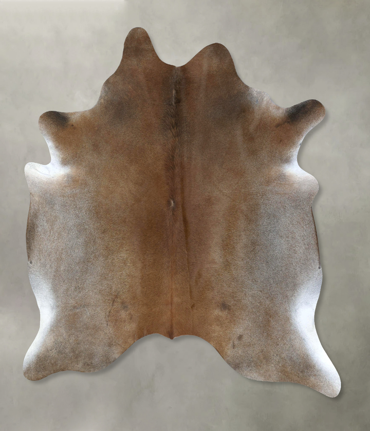 Grey with Beige XX-Large Brazilian Cowhide Rug 8'6"H x 7'0"W #B20700 by Hudson Hides