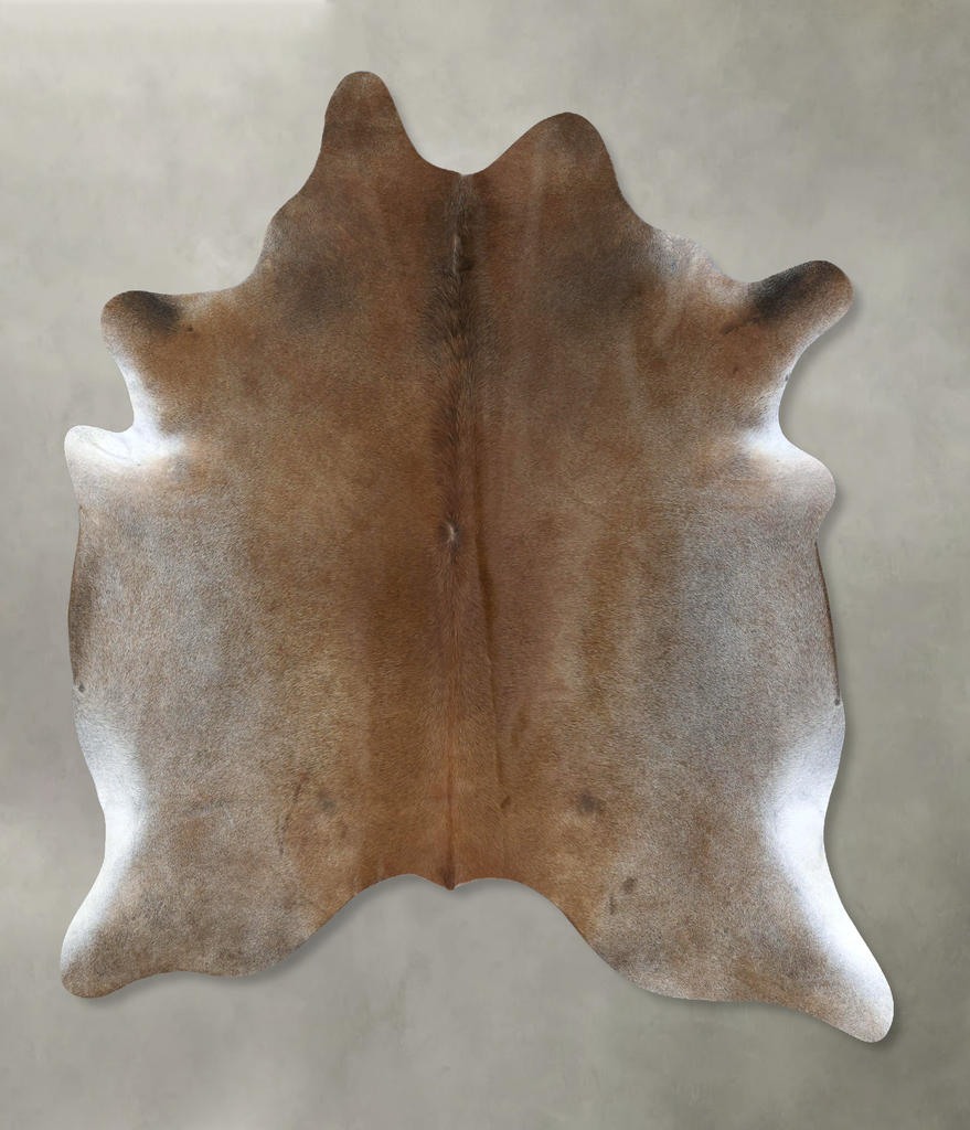Grey with Beige XX-Large Brazilian Cowhide Rug 8'6"H x 7'0"W #B20700 by Hudson Hides