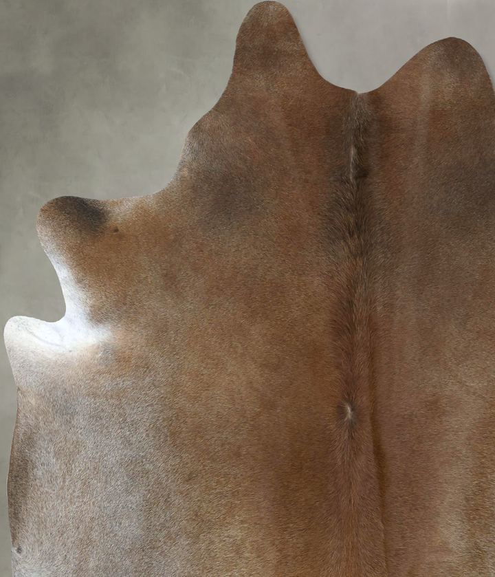 Grey with Beige XX-Large Brazilian Cowhide Rug 8'6"H x 7'0"W #B20700 by Hudson Hides