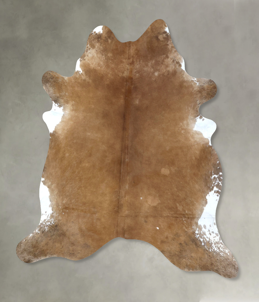 Light Caramel XX-Large Brazilian Cowhide Rug 7'9"H x 6'7"W #B20701 by Hudson Hides