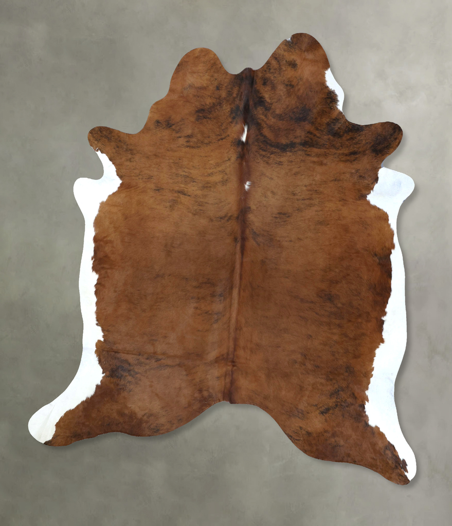 Medium Brindle XX-Large Brazilian Cowhide Rug 8'4"H x 6'10"W #B20702 by Hudson Hides