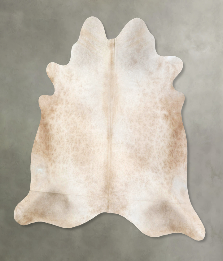 Champagne X-Large Brazilian Cowhide Rug 7'2"H x 6'11"W #B20706 by Hudson Hides