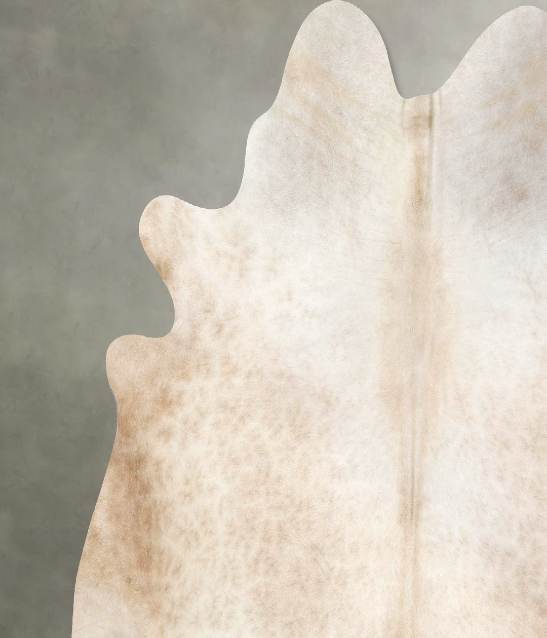 Champagne X-Large Brazilian Cowhide Rug 7'2"H x 6'11"W #B20706 by Huds