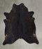 Solid Black XX-Large Brazilian Cowhide Rug 7'10