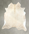 Ivory with Beige XX-Large Brazilian Cowhide Rug 7'10