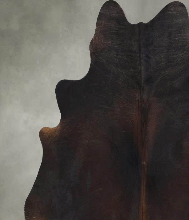 Chocolate XX-Large Brazilian Cowhide Rug 7'10"H x 6'7"W #B20715 by Hudson Hides
