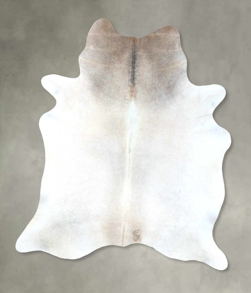 Grey with Beige XX-Large Brazilian Cowhide Rug 8'0"H x 6'8"W #B20716 by Hudson Hides