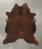 Solid Brown X-Large Brazilian Cowhide Rug 7'5