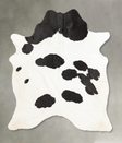 Black and White X-Large Brazilian Cowhide Rug 7'1"H x 6'5"W #B2072 by Hudson Hides
