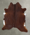 Solid Brown X-Large Brazilian Cowhide Rug 7'0