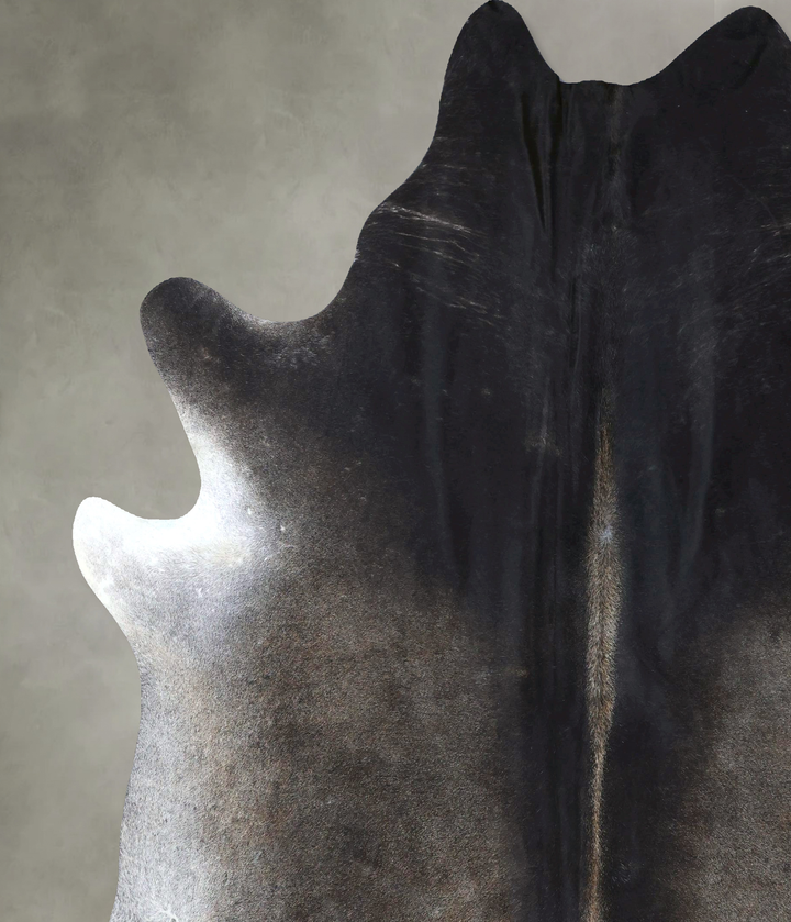 Dark Grey XX-Large Brazilian Cowhide Rug 8'9"H x 7'2"W #B20728 by Hudson Hides