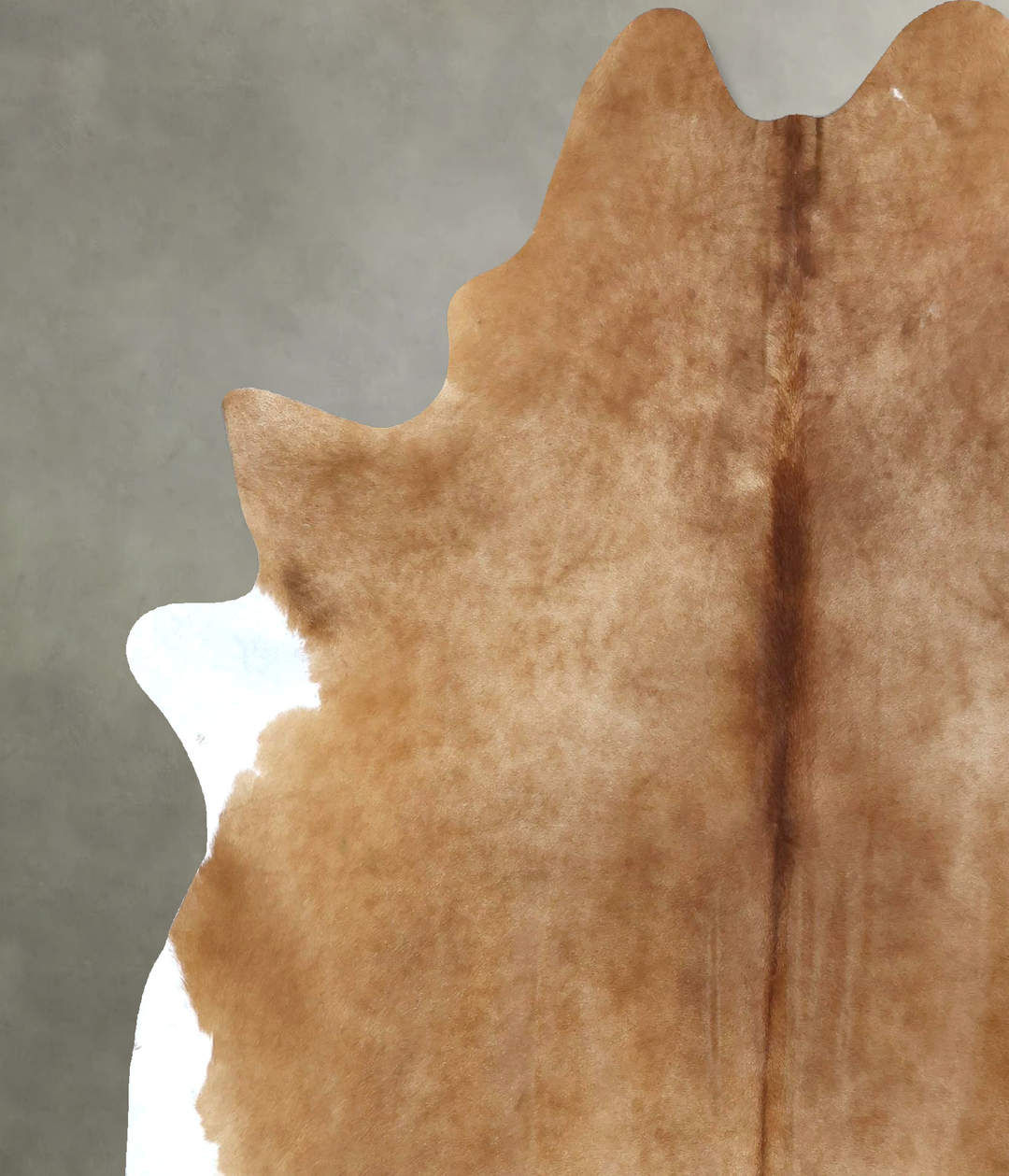 Beige X-Large Brazilian Cowhide Rug 7'11"H x 6'3"W #B20730 by Hudson H