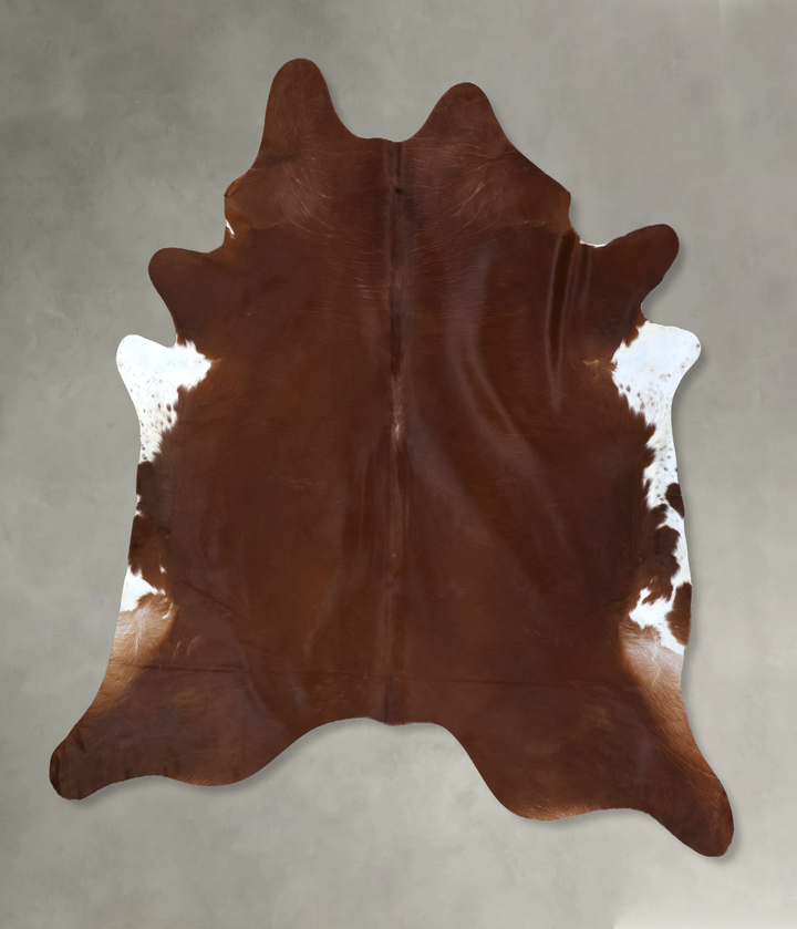 Solid Brown XX-Large Brazilian Cowhide Rug 8'9"H x 7'3"W #B20731 by Hudson Hides
