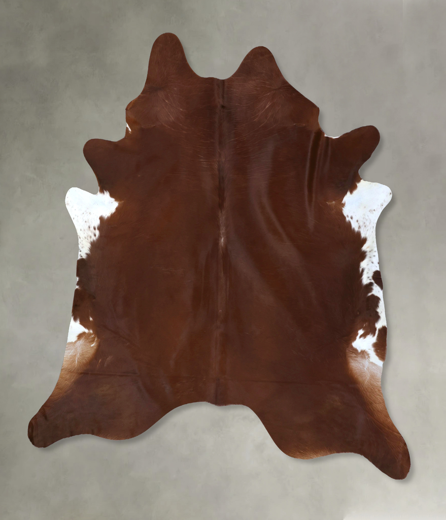 Solid Brown XX-Large Brazilian Cowhide Rug 8'9"H x 7'3"W #B20731 by Hudson Hides