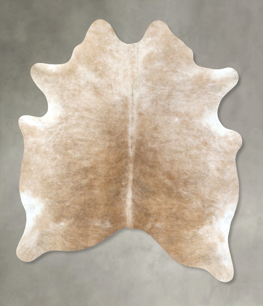 Light Caramel X-Large Brazilian Cowhide Rug 7'3"H x 6'1"W #B20735 by Hudson Hides