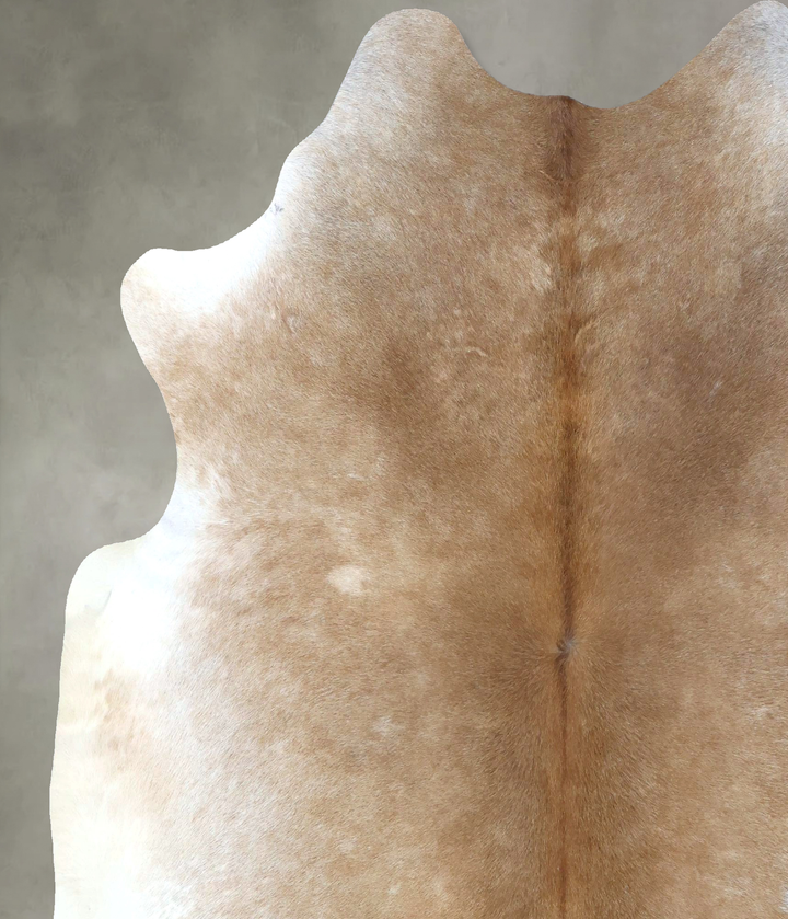 Light Caramel XX-Large Brazilian Cowhide Rug 7'10"H x 6'9"W #B20741 by Hudson Hides