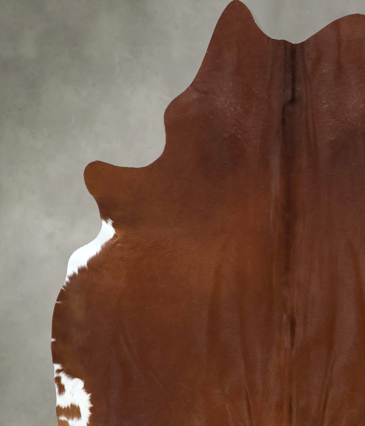 Solid Brown X-Large Brazilian Cowhide Rug 7'6"H x 6'7"W #B20742 by Hudson Hides