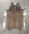 Grey with Beige X-Large Brazilian Cowhide Rug 7'4
