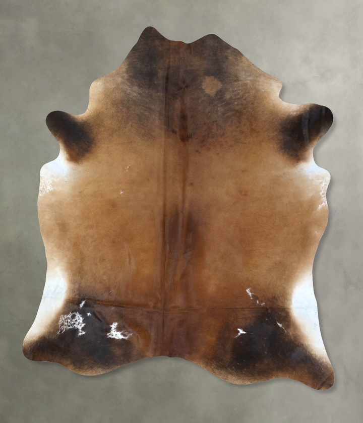 Warm Caramel XX-Large Brazilian Cowhide Rug 8'2"H x 6'8"W #B20745 by Hudson Hides