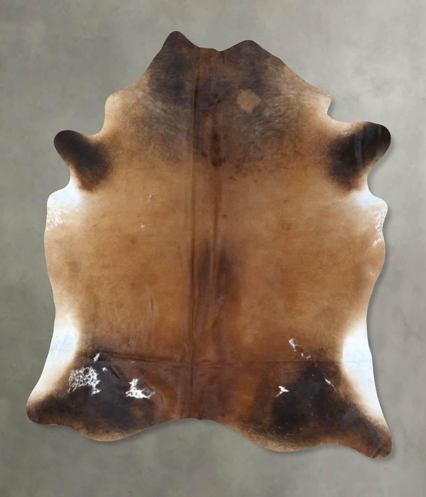 Warm Caramel XX-Large Brazilian Cowhide Rug 8'2"H x 6'8"W #B20745 by Hudson Hides