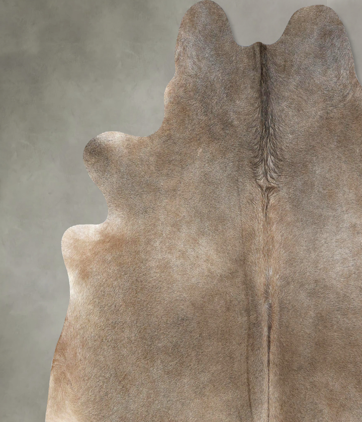 Grey with Beige XX-Large Brazilian Cowhide Rug 8'5"H x 7'4"W #B20746 by Hudson Hides