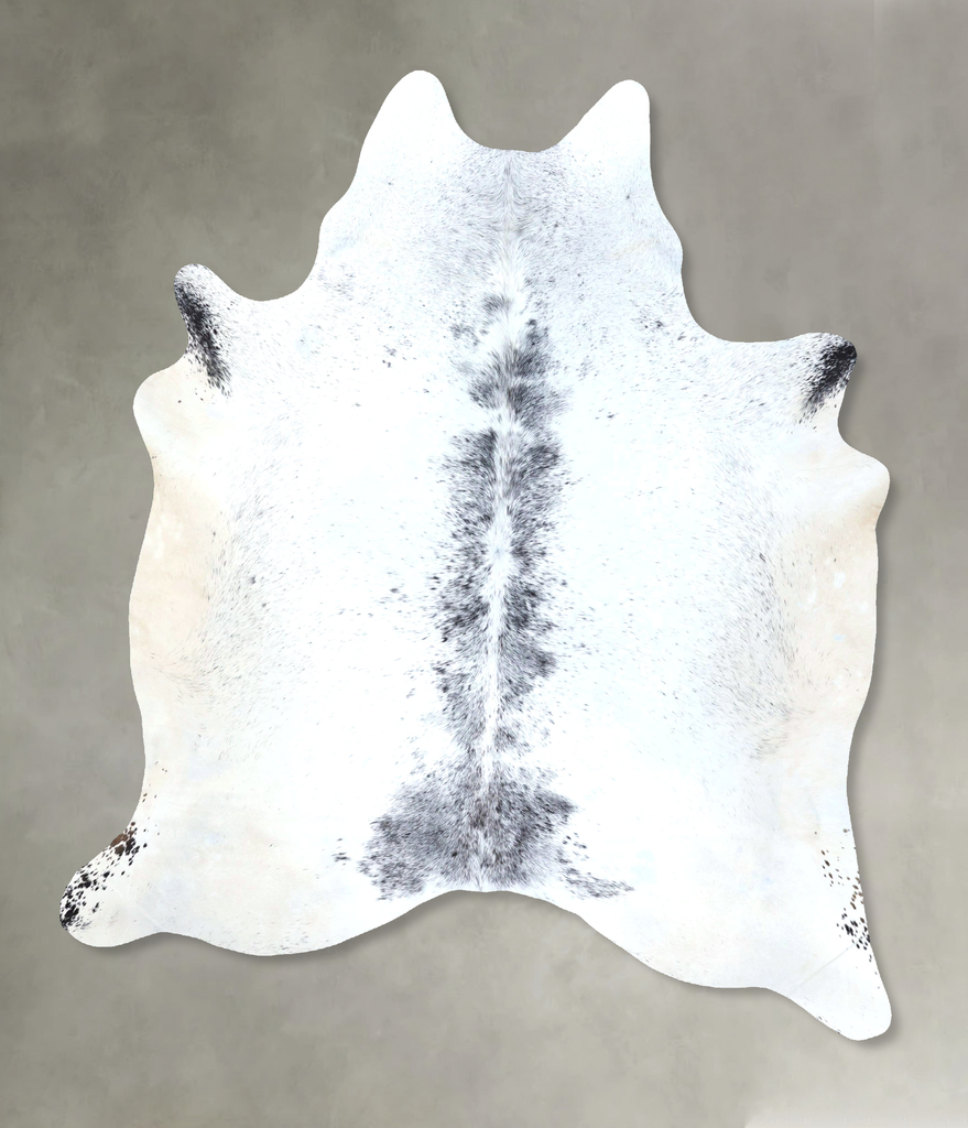 Black and White XX-Large Brazilian Cowhide Rug 8'1"H x 6'4"W #B20751 by Hudson Hides