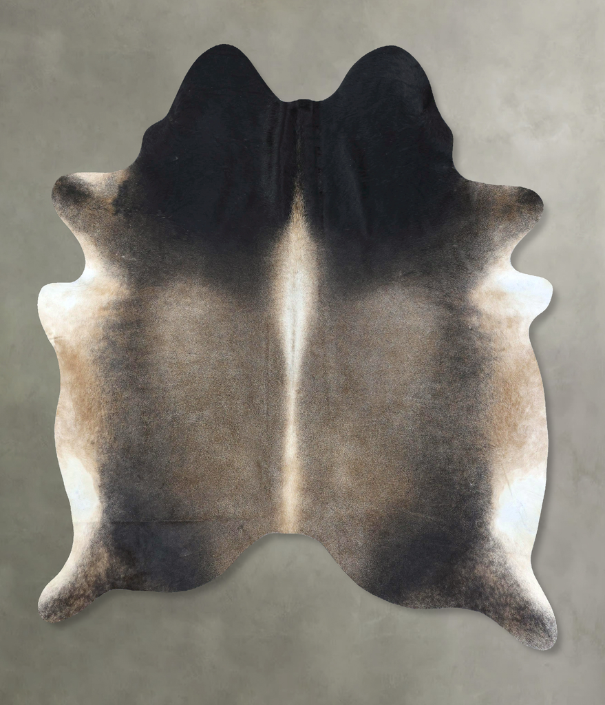 Dark Grey X-Large Brazilian Cowhide Rug 7'4"H x 5'11"W #B20754 by Hudson Hides