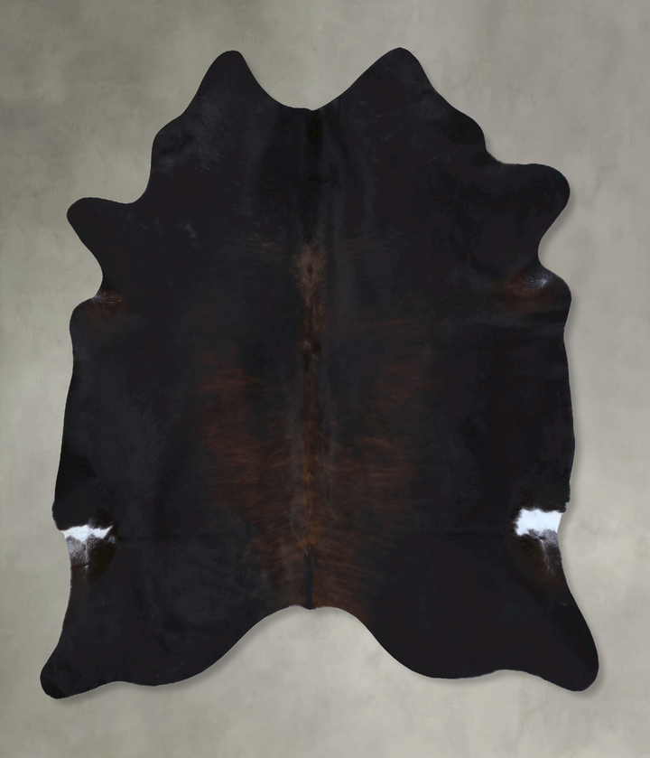 Chocolate X-Large Brazilian Cowhide Rug 7'8"H x 6'3"W #B20756 by Hudson Hides