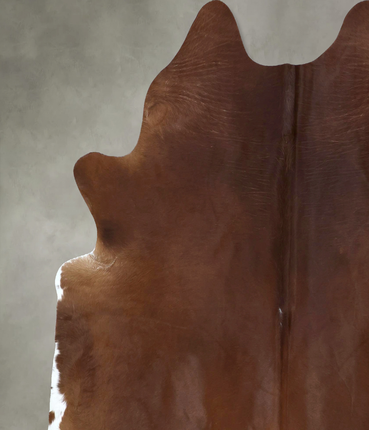 Solid Brown XX-Large Brazilian Cowhide Rug 7'9"H x 6'7"W #B20757 by Hudson Hides