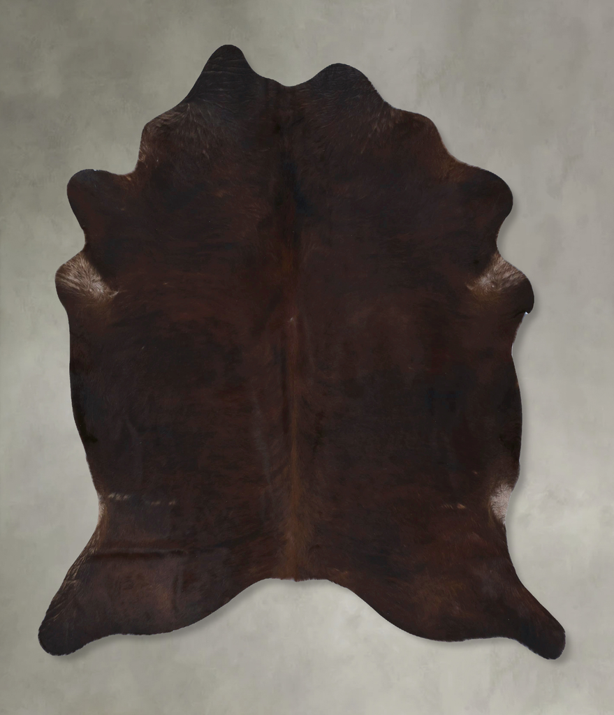 Dark Brindle X-Large Brazilian Cowhide Rug 7'5"H x 6'5"W #B20762 by Hudson Hides